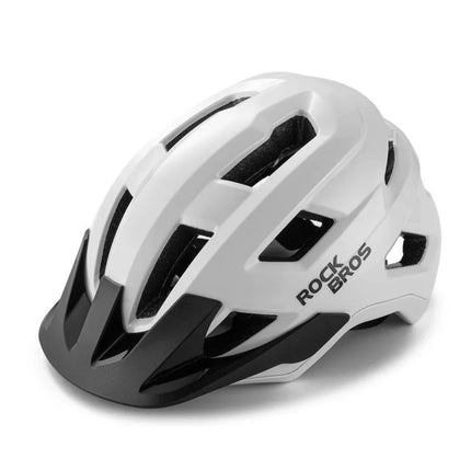 Rockbros LK-67 jaunimo dviračio šalmas su nuimamu skydeliu 54–58 cm - Balta