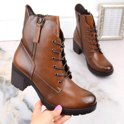 Potocki W WOL177B platform ankle boots in camel