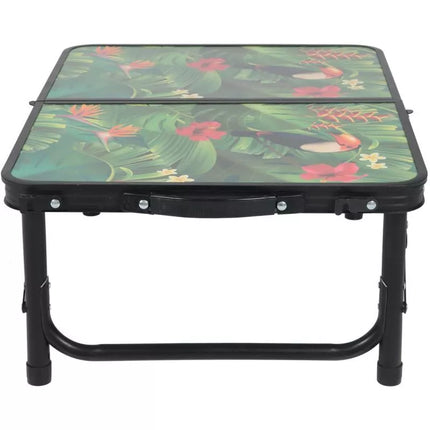 Sulankstomas Kempingo Stalas 60x45x25/56cm Gėlėtas