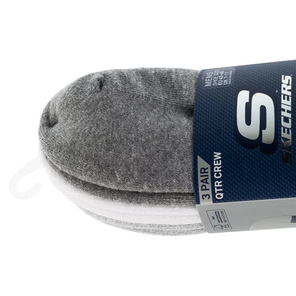 Skechers 3 porų vyriškos trumpos „Colorbloc“ kojinės S118998-GRY, pilkos, 43-46