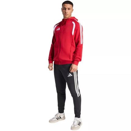 Men's adidas Tiro 26 League Sweat Full Zip Hoodie red KF9106