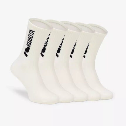 Kubota 5-pack of i love kubota socks cream K25SS-300-002-01-5