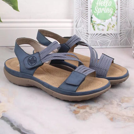 Patogios Rieker W RKR587 mėlynos basutės