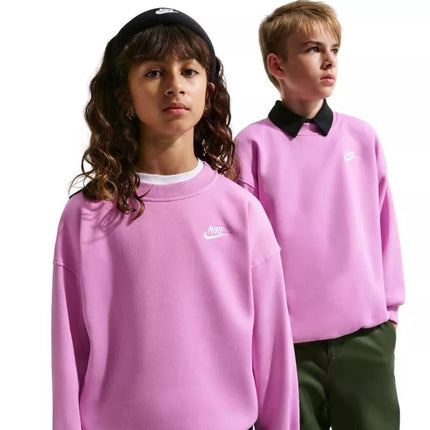 Nike Sportswear Club Fleece Kids' Sweatshirt Pink FD2923 503