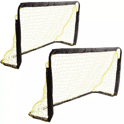 Rinkinys iš 2 futbolo vartų su tinklu 120x70x40CM ENERO