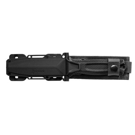 GERBER Strongarm fiksuotas juodas išgyvenimo peilis su lygiu ašmenimis