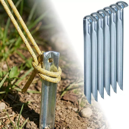 Palapinės kuoliukai 20,5 cm, metaliniai, rinkinys 6 vnt. ENERO CAMP
