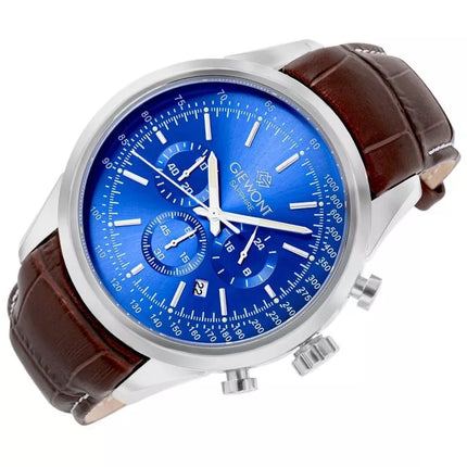 Giewont Chronograph Sapphire Silver Blue Men's Watch GW7650-A5