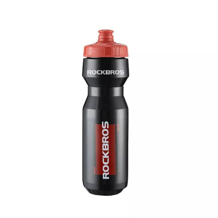 Dviračio gertuvė Rockbros 750 ml – skaidri juoda su raudonu snapeliu