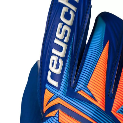 Reusch Attrakt Starter Solid Junior goalkeeper gloves blue 5672514 4126