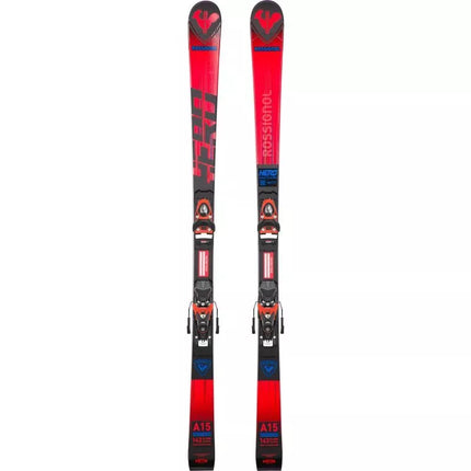 ROSSIGNOL HERO GS PRO (R21) slidės + LOOK SPX 10 GW B73 Hot Red apkaustai