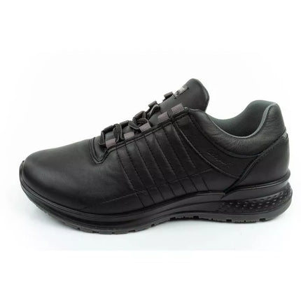 Grisport men's Nero avon leather sports shoes black comfortable lightweight