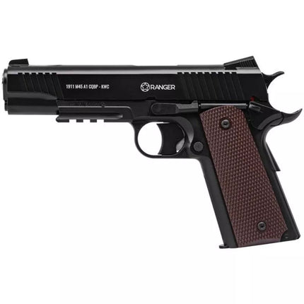 RANGER 1911 M45A1 CQBP air pistol k.4.5BBs 21-shot METAL SLIDE KWC