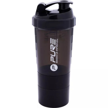 FITNESS SHAKER BOTTLE 500ML BLACK PURE 2 IMPROVE