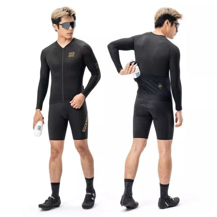 Rockbros YDCX008 Diamond Long Sleeve Cycling Jersey Size XXL - Black
