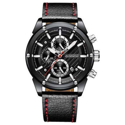 Vyriškas laikrodis Giewont Chronograph Safyro Juodas GW8810-A1