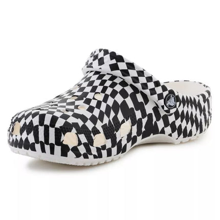 Crocs Classic iškreiptų languotų klumpių 211007-103 šlepetės