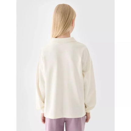 Girls' longsleeve plain 4F Junior 4FJRAW24TLONF438-11S