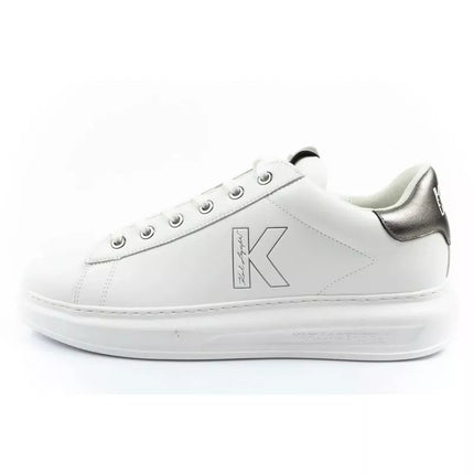 Karl Lagerfeld men's shoes sneakers Kapri natural leather white
