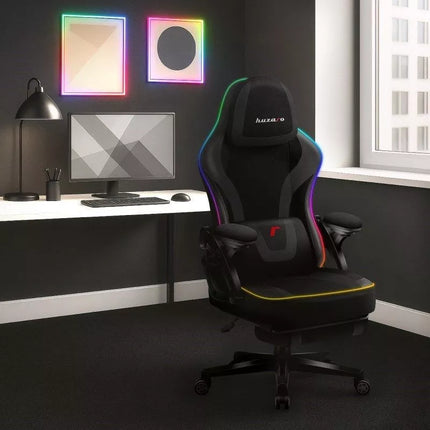 Force 4.6 RGB Juoda Tinklinė Žaidimų Kėdė