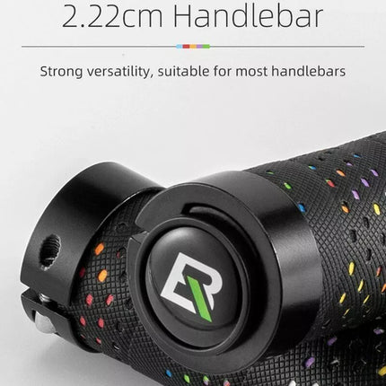 Rockbros bicycle handlebar grips black and red