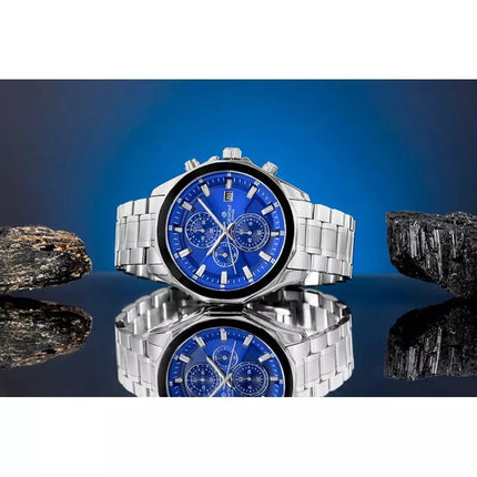 Giewont Chronograph Sapphire Silver Blue Men's Watch GW7290-B3