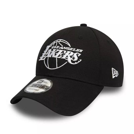 New Era 9FORTY NBA LA Los Angeles Lakers Kontūrinė Juoda Kepuraitė - 12292584