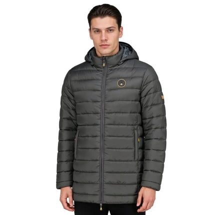 Geographical Norway men's jacket AMIGOMAP LONG HOOD DB DGREY MEN 233 DARK GRAY (WZ5086H/GN-GRIS FONCÉ)