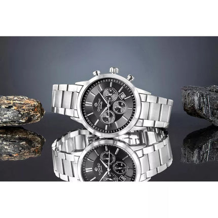 Vyriškas laikrodis Giewont Chronograph Safyro Sidabrinis Juodas GW8510-B1