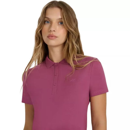 Moteriski polo marskineliai 4F F554 bordo 4FWAW25TPTSF554 60S