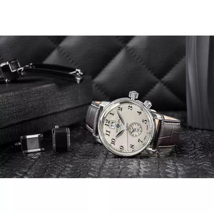 Men's Watch ZEPPELIN LZ127 Graf Zeppelin Dual Time 7644-5 + BOX