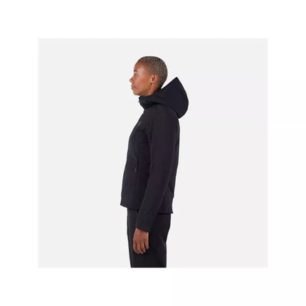 Juoda sutirštinto pašiltinimo striukė su gobtuvu W Opside Hoodie Rossignol