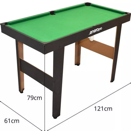 BLACK BILLIARDS TABLE 121x61x79CM ENERO PRO
