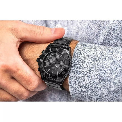 Giewont Chronograph Sapphire Juodas Titano Vyriškas Laikrodis GW3970-B1