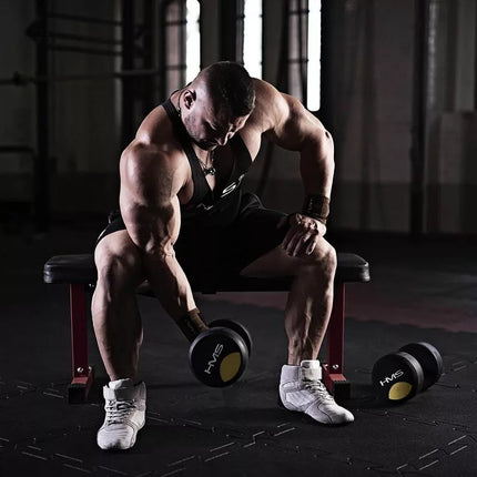 Rubber-coated dumbbell 9kg HMS HG PRO 9