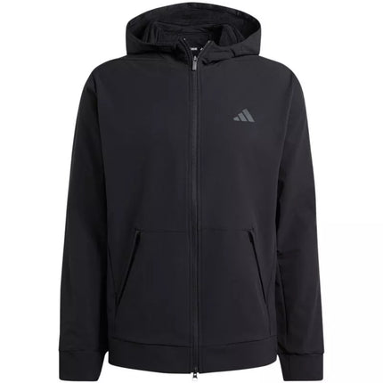 Vyriškas adidas džemperis su pilnu užtrauktuku COLD.RDY, skirtas treniruotėms, juodas IN5607