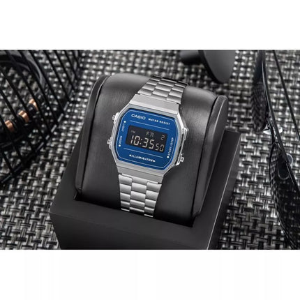 Vyriškas laikrodis CASIO VINTAGE A168WEM-2BEF + Dėžutė