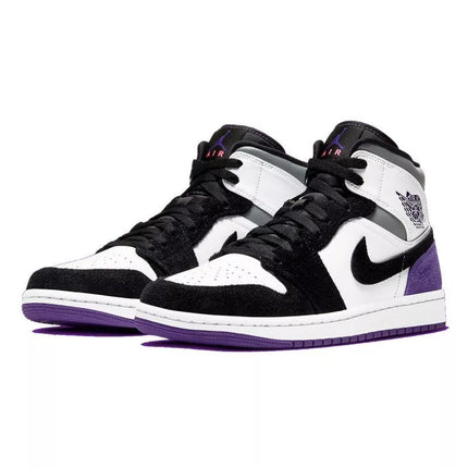 Air Jordan 1 Mid SE Varsity Purple Basketball Shoes - 852542-105