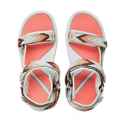 Lee Cooper women's shoes velcro sandals for summer beach light gray pink