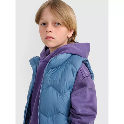Boy's down vest with synthetic filling 4F 4FJRAW25TVJAM325-32S