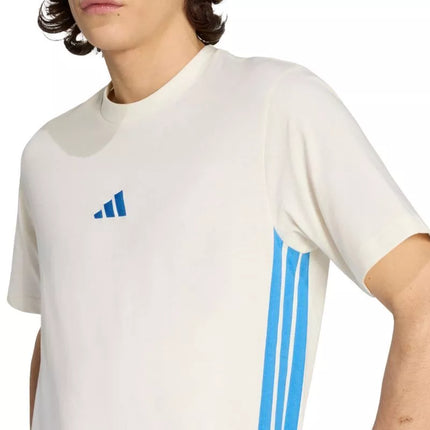 Men's adidas Essentials 3 Stripes T-shirt cream KC0888