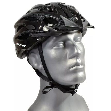 DUNLOP MTB BLACK ADJUSTABLE CYCLING HELMET R. L (58-61CM)