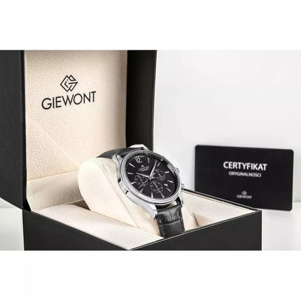 Vyriškas laikrodis Giewont Chronograph Safyrinis Juodas Sidabrinis GW6310-A2