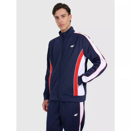 Men's zip-up sweatshirt without hood 4F 4FRAW25TSWSM2459-31S