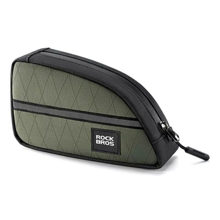 Rockbros Trikampė dviračio rėmo tašė 0.8l - Žalia