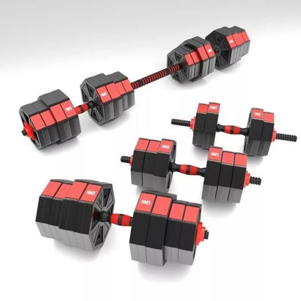 Composite dumbbell HMS SGC40 40kg + barbell