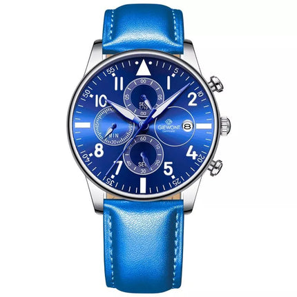 Vyriškas laikrodis Giewont Chronograph Safyro mėlynas GW5630-A5
