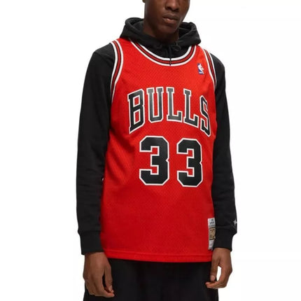 Mitchell & Ness Vyriški Čikagos Bulls NBA Swingman marškinėliai Scottie Pippen #33 SMJYGS18153-CBUSCAR97SPIN