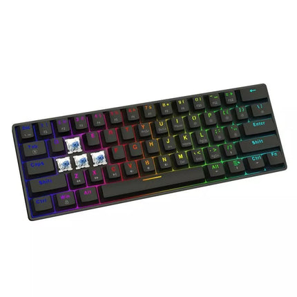 SAVIO MECHANINĖ KLAVIATŪRA BLACKOUT X2 OUTEMU BLUE HOT SWAP