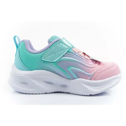 Skechers Color Breeze LED Children's Sports Shoes for Girls Turquoise